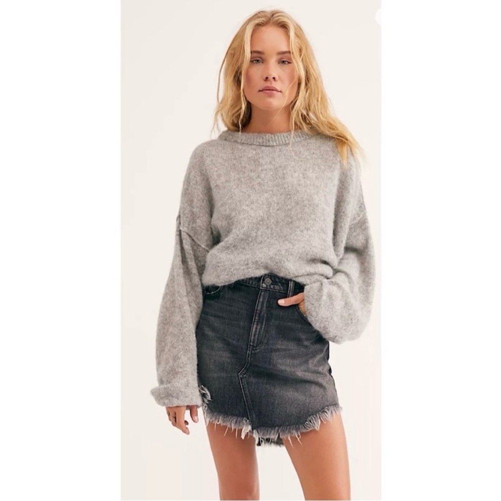 Free People Black Denim Skirt – Size 28